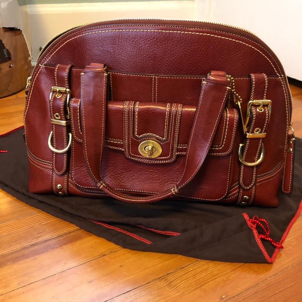 Coach Burgundy Miranda bag